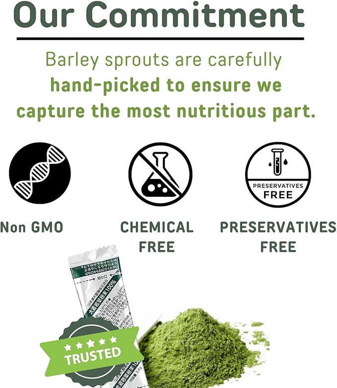 Yamamoto Kanpoh YAMAKAN Young Barley Grass Powder, Pure Green Juice Rich in Minerals, Vitamins & Plant-Based Protein for Women & Men, Barley Grass Juice Powder, from Japan, Non GMO 88 Count