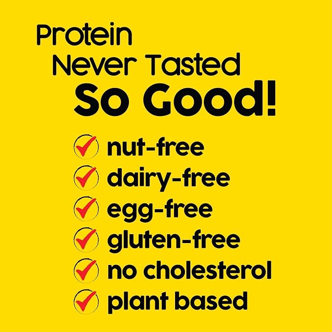 No Nuts! Protein Bar Variety Pack 4 Count Sampler | Nut-Free & School-Safe | Chocolate Chip, Caramel Mocha, Cinnamon Roll & Blueberry Vanilla | Dairy-Free, Vegan, Non-GMO, Organic, Kosher