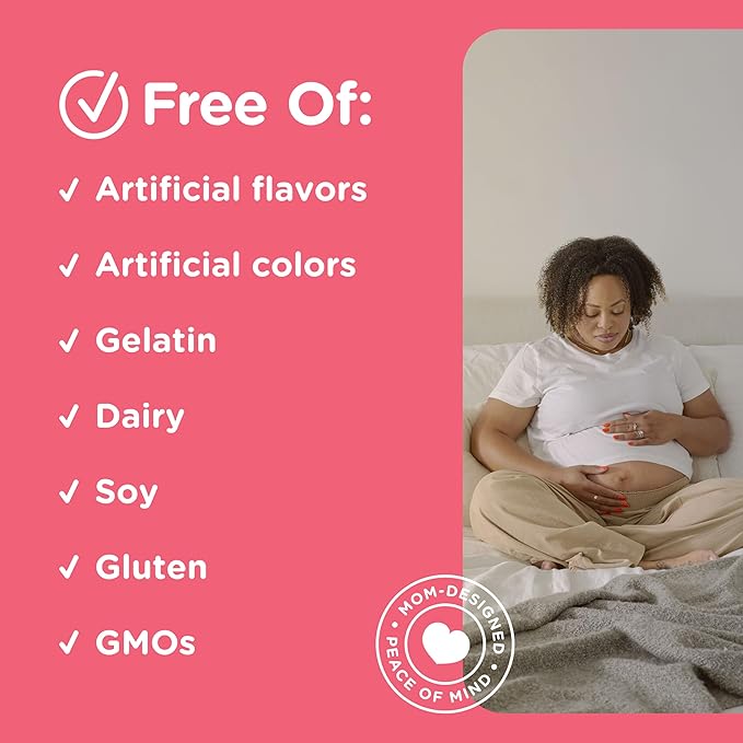 Mommy's Bliss Prenatal Multivitamin Probiotic for Women w/Folic Acid, Supports Baby Development & Digestion w/Zinc, Vitamin B6 & B12, Ginger & Choline, Vegan & Gluten Free (45 Servings) (Pack of 2)