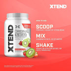 Xtend Original BCAA Powder, 7g BCAAs and 2.5g L-Glutamine for Muscle Recovery Hydration and Lean Muscle, Sugar Free Intra and Post Workout Drink with Electrolytes, Strawberry Kiwi Splash, 90 Servings