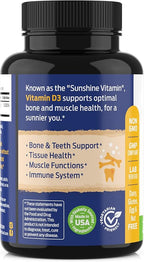 ForestLeaf Vitamin D3 50,000 IU | VIT D - VIT D3 Vitamin D Supplement for Women and Men | Bone Health, Teeth, Immune Support | Easy to Swallow Pills | High Potency WEEKLY Dose, 4-Year Supply, 240 Caps