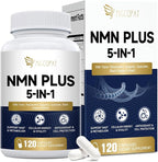Migcopat NMN Supplement 1000mg – NMNH Alternative 5-in-1 NAD Supplement w/Resveratrol, Apigenin, Quercetin & Black Pepper – Supports Cellular Energy, Healthy Aging & Longevity – 120 Veggie Capsules