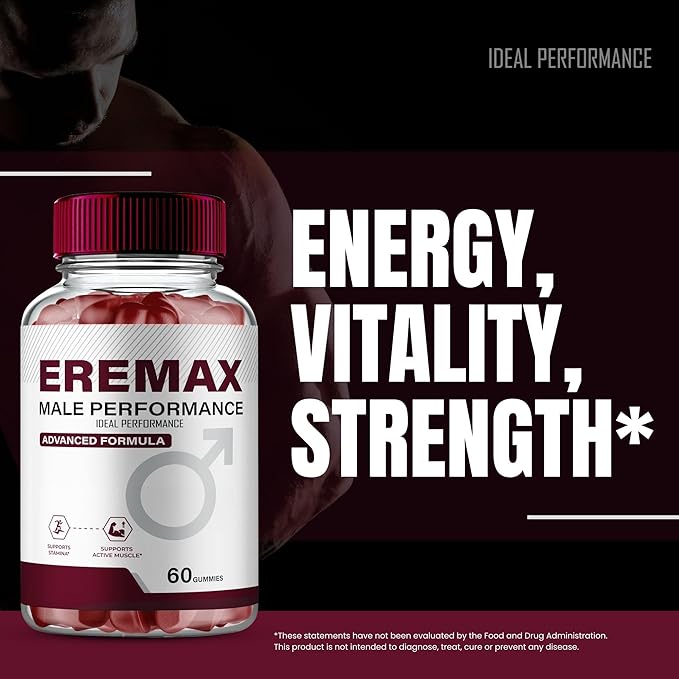 IDEAL PERFORMANCE Eremax Gummies, Eremax Gummy Reviews (60 Gummies)