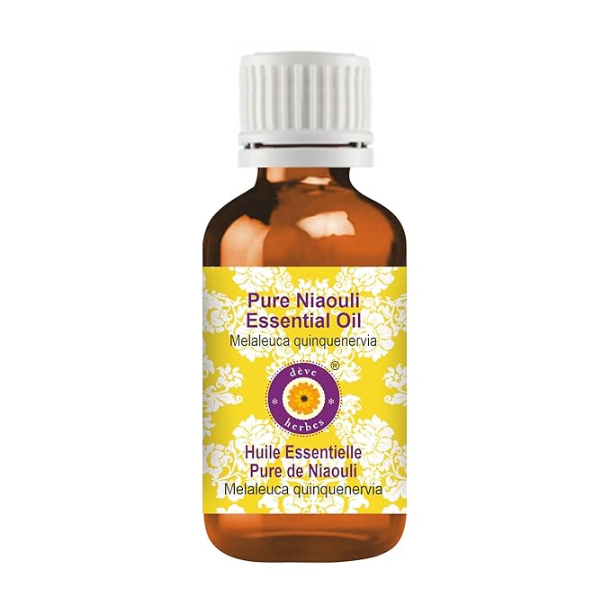 Deve Herbes Pure Niaouli Essential Oil (Melaleuca quinquenervia) Steam Distilled 5ml (0.16 oz)