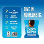 SkinnyDipped Dark Chocolate Cocoa Almonds, Healthy Snack, Plant Protein, Gluten Free, 0.46 oz Mini Bags, Pack of 24
