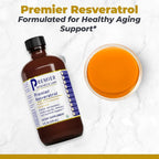 Premier Research Labs Resveratrol - Resveratrol Liquid Supplement, Trans Resveratrol, Antioxidant Support for Heart Health & Blood Flow, Aging Support, 180 mg Per Teaspoon - 8 Fl Oz