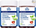 Suiyilary Ashwagandha Gummies 2000mg, Ashwagandha High Strength Root Extract Supplement with Vitamin B12 for Men Women, Strawberry Flavour 90 Days Supply 90 Gummies 2pack