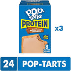 Pop-Tarts Protein Toaster Pastries, 10g Protein, Boostin' Brown Sugar Cinnamon (24 Pop-Tarts)