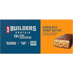 CLIF BUILDERS Protein Bars - Chocolate Peanut Butter Flavor - 20g Plant Based Protein - Gluten Free - Non-GMO - Low Glycemic - No Artificial Sweeteners - Value Pack, 2.4 oz. (12 Count)