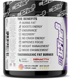 Thermogenic Pre-Workout Energy Powder & Shredding Supplement, Boost Energy Mood & Focus, Sugar Free, Contains Senactiv, Endurance, 300mg Caffeine, N-Acetyl-L-Tyrosine (Fierce Grape)