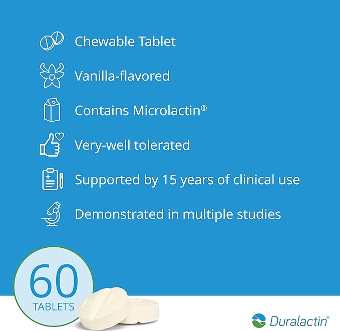 PRN Pharmacal Duralactin Canine Chewable Tablets - Joint Health Supplement for Dogs & Puppies - Pet Mobility Support - Vanilla Flavored Chews - 60 Count