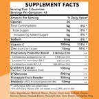 Pineapple Gummies for Women pH, Feminine Balance, Vaginal Health, Female Probiotics Gummy, Wellness Support, Vegan, Gluten-Free, Hawaiian Pineapple 90 Gummies 45 Servings