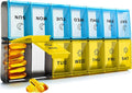 Mossime XL Large Daily Pill Organizer 2 Times a Day, Extra 7 Day Pill Box Am Pm, Weekly Day Night Vitamin Holder, Medicine Organizer, Big Pill Container, Medication Dispenser 14 Compartments