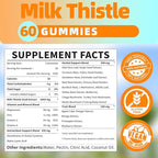 Liver Cleanse Detox & Repair 2000 Mg Milk Thistle Gummies - Mango Pineapple - with NAC, Glutathione, Dandelion Root, Aloe Vera Leaf, etc, Gluten-Free, 60 Count
