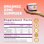 Organic Zinc Gummies by Dr. Ana Maria Temple | Supports Healthy Immune Function & Skin Health | USDA Certified Organic | Gentle, Highly Absorbable Zinc Citrate Form | 60 Gummies