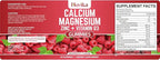 Calcium Magnesium Zinc Gummies with Potassium Vitamin C, B6, D3, K2 - Calcium for Women & Men - Calcium Magnesium Zinc Multi Vitamin Supplement for Bones, Muscles, Teeth, Calm, Mood - 2 Pack - 60 Cts