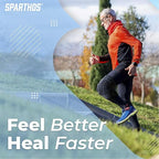 Sparthos Knee Brace - Relieves ACL, MCL, Meniscus Tear, Tendonitis Pain - Open Patellar Design - Support for Running, Working Out, For Men and Women (Size SMALL, Ideal for Thighs 11"-12 1/2")