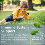 Kids Vitamin C Gummies – 120 Count of Tasty Immune Support Supplement for Kids, Toddlers, and Teens. Vitamin C Gummy Orange Flavored, Non-GMO, Gluten-Free, Vegan, Nut-Free, and Dairy-Free.