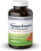 American Health Chewable Papaya Enzyme with Chlorophyll 600 Chwbls