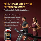 Beet Root Gummies - Advanced Nitric Oxide Blood Pressure & Heart Soft Chews Support Supplement - Men Women Natural Chewable Beets for Cardiovascular Health & Energy - Sugar-Free Vegan