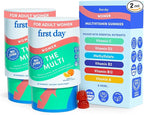 FIRST DAY Multivitamin for Women - Daily Womens Multivitamin Gummies - Vitamin A C D E B12, Magnesium, Zinc, Biotin – Vegan, Gluten Free Womens Vitamins - Hair Growth, Skin, Energy – 60 Day Supply