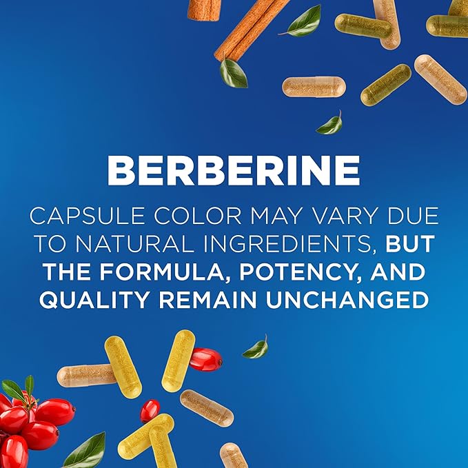 Nutrivein Premium Berberine 1200 mg with Ceylon Cinnamon - 120 Capsules: High-Absorption Berberine Supplement for Defenses, Digestion, & Metabolism