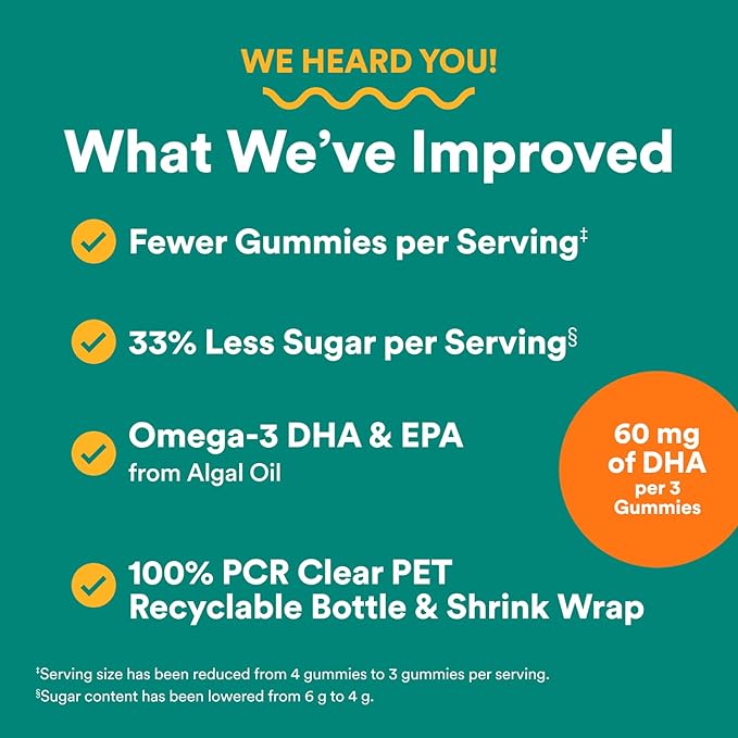 SmartyPants Prenatal Multivitamin Gummies, Omega 3 (DHA/EPA), Methylfolate, Biotin, Vitamin D3, C, Vitamin B12, B6, A, K & Zinc, Gluten Free, 120 Count (40 Day Supply) (Pack of 2)