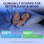 Magnesium Oxide & Glycinate Extra Strength Supplement for Sleep & Relaxation, High Absorption, Stress Relief, Melatonin-Free, Cortisol Support, 60 Capsules