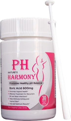 N'More pH Harmony Boric Acid Vaginal Suppositories for Yeast Infection Relief + Reusable Applicator — 30 Count, 600 mg, Made in USA