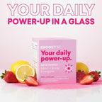 EBOOST Super Powder Drink Mix - Pink Lemonade 0.2 oz 20 Pack Hydration Energizer Electrolytes Powder - 13 Vitamins & Minerals - 110 mg Caffeine - 0 Added Sugar - No Artificial Flavors or Sweeteners