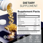 Leowell Omega-3 Softgels – High Potency EPA 432 mg & DHA 288 mg Fish Oil Supplement – 720 mg Total – 30 Softgels – Supports Heart, Brain & Joint Wellness – Fish Oil Pills, Omega 3 Supplement