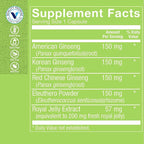 The Vitamin Shoppe Ginseng - Energy Support, Mental Clarity & Adaptogenic Wellness (60 Capsules)