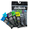 KLEAN FREAK Body 6-Count Wipes - Original Disposable Wipes, Individually Wrapped for the Gym, Workout, Hiking, Travel, and Sport (Mixed Trial 6 Pack)