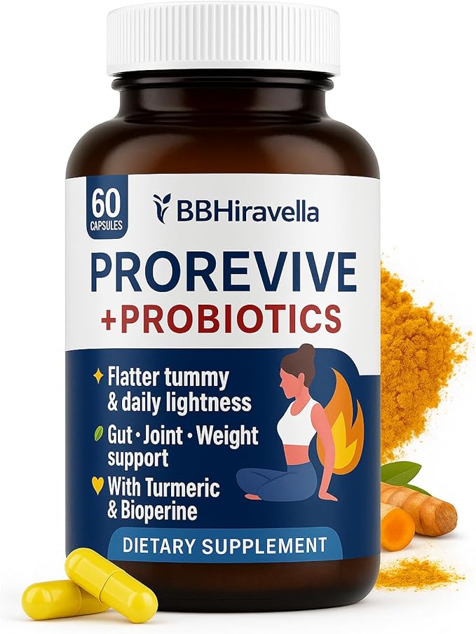 Prorevive for Women Menopause Support | Joint Comfort, Sexy Midsection Curves, Menopause Bloat Relief | Daily Use Item for Routine Ease | 60 Ct