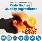 5-in-1 Fish Oil Omega 3 Fatty Supplements (2100mg) - Omega 3 Fish Oil with Vitamins D3 K2 and CoQ10 - Lemon Flavored (120 softgels, Pack of 3)