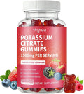 Potassium Citrate Gummies 1500mg, Potassium Supplement for Women & Men, Support Leg Cramps & Muscle Health, Vegan, Mixed Berry Flavor 60 Count
