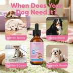 Healthy Petz Collagen for Dogs, Supports Joint Relief & Healthy Skin Coat, Gut Health, Premium Liquid Collagen Supplement, 2 fl.oz