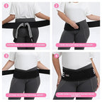 Sacroiliac SI Joint Hip Belt for Women Men-Alleviate Sciatica|Pelvic|Back|Lower Back Support, Pelvic Support Belt, Adjustable Lumbar Pain Relief,Black, S(Hip Size 26"- 31")