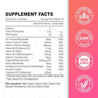 Vegan 2 Pack Iron Supplement Gummies for Women & Men, Anemia, Blood Builder & Energy Support for Iron Deficiency, with Vitamin C, A, B Complex, Folate, CoQ10, Sugar Free, Non-GMO, 120 Count