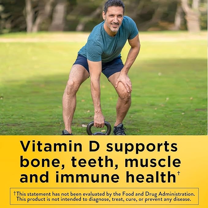 Nature Made Vitamin D3 K2, 5000 IU (125 mcg) Vitamin D, Dietary Supplement for Bone, Teeth, Muscle and Immune Health Support, 30 Softgels, 30 Day Supply - Pack of 2