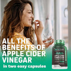 Herbtonics Raw Apple Cider Vinegar Capsules 1500mg with Mother | Weight Management, Detox & Digestion Formula with GLP-1 Support | Unfiltered ACV for Metabolic Support | 120 Vegan Capsules