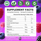 Magnesium Glycinate Gummies 400mg, Sugar Free Mаgnеsium Gummiеs for Adults with Magnesium Malate, Zinc, and Vitamin B6 for Sleep, Body Support and Relaxation, Non GMO, 60 Count-Multi-Flavor