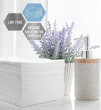 MED PRIDE Premium Spunlace Towels, 90 Count, 12" x 13", Ultra Soft & Durable, Disposable Multipurpose Wipes, Lint-Free, Latex-Free, Stretchy & Absorbent