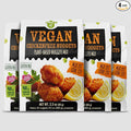 Creative Pea Chickenfree Nuggets Mix 4-Pack | Plant-Based Crispy Bites | High-Protein Shelf-Stable Pea Protein | Just Add Water & Oil | Quick Vegan Meal Kit | Gluten-Free | 4 x 65g