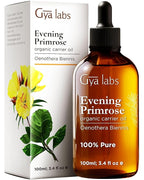 Gya Labs Organic Sunflower Oil For Skin & Evening Primrose Oil for Dry Skin Set - Aromatherapy Grade Essential Oils Set - 2x3.4 fl oz