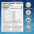 Methylated Multivitamin for Men/Women Gummies, Mens/Womens Multivitamin 50 Plus, with Glucosamine Chondroitin MSM Echinacea Sugar Free Chewable Multi Vitamins B D3 K2 A C E for Adults Seniors, 120 Cts
