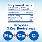 SlowMag Muscle & Heart Magnesium Chloride Supplement with Calcium, 180 Count, Supports Muscle Relaxation, Heart, Nerve & Bone Health, High Absorption