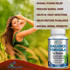 Balance Complex for Women - for Vaginal Health, Herbal Detox & Cleanse, Vaginal Probiotics, Supports Healthy Intestinal Flora, Helps with Yeast Infections 60 Capsules