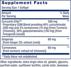 Life Extension Advanced Curcumin Elite Turmeric Extract, Ginger & Turmerones – for Inflammation Health Support and Cardiovascular & Brain Health – Gluten-Free, Non-GMO – 30 Softgels