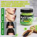 Black Seed Oil Gummies & Chlorophyll, Biotin 500mcg with Hydrolyzed Collagen, Raw Manuka Honey, Organic Cold Pressed - Ultimate Absorption for Skin, Hair & Nails, Digestive, Overall Health, 1 Pack